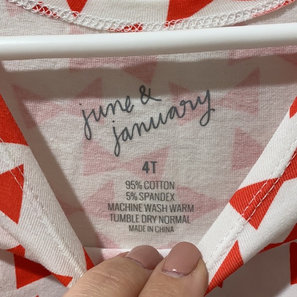 June & January Red Bow Swirl Dress - Picture 3 of 3